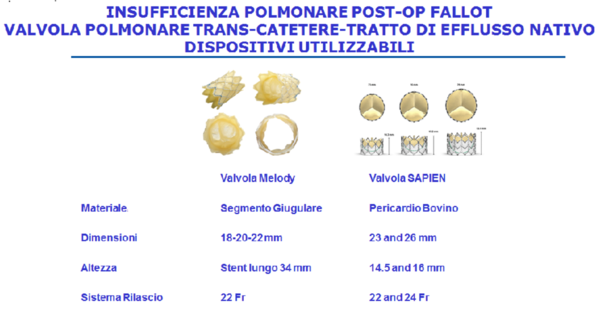 Sostituzione transcatetere della valvola polmonare