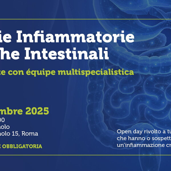 Malattie infiammatorie croniche intestinali, il 14 novembre un open day con visite gratuite